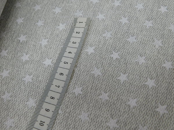 Pebbles beschichtet Sterne grau weiß Stoff Baumwolle Polyester