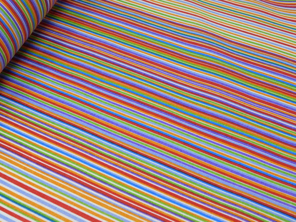 Baumwolle Pepples beschichtet Streifen bunt Stoffe Baumwolle Polyester
