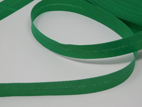 Schrägbänder gefalzt 20mm 100% Baumwolle grün - kochecht - farbecht