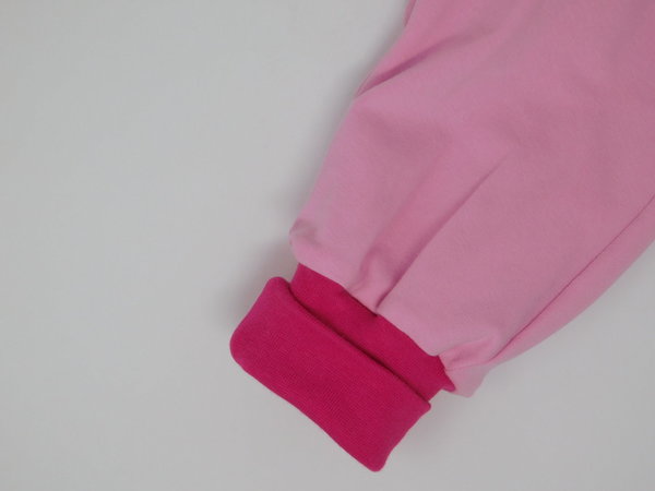 Wendehosen Gr 56 bunte Vögelchen / rosa pink - lange Bündchen -  für Wäschetrockner - annettes-shop