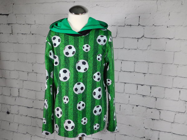 Fußball Kapuzen Shirt - geeignet für Wäschetrockner