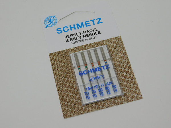 Schmetz Jersey Nähmaschinennadeln 130/705 H SUK 70 - 90 - Flachkolben
