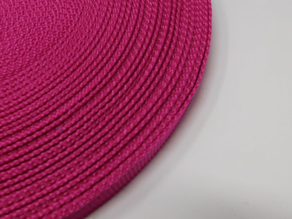 Gurtband 15mm breite - 0,9mm pink - annettes-shop