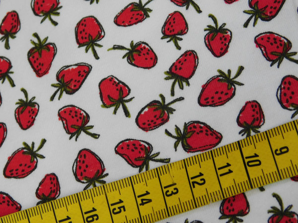 Jersey Erdbeeren Früchte Erdbeerchen - annettes-shop