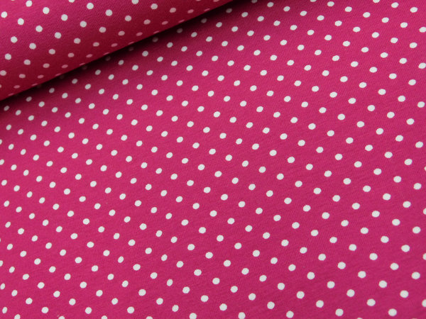 Jersey Swafing Verena Punkte weiß - blau - rot - pink- rosa - hellgrün - ocker - annettes-shop
